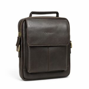 Leather Crossbody & Messenger Bag (Black & Brown)
