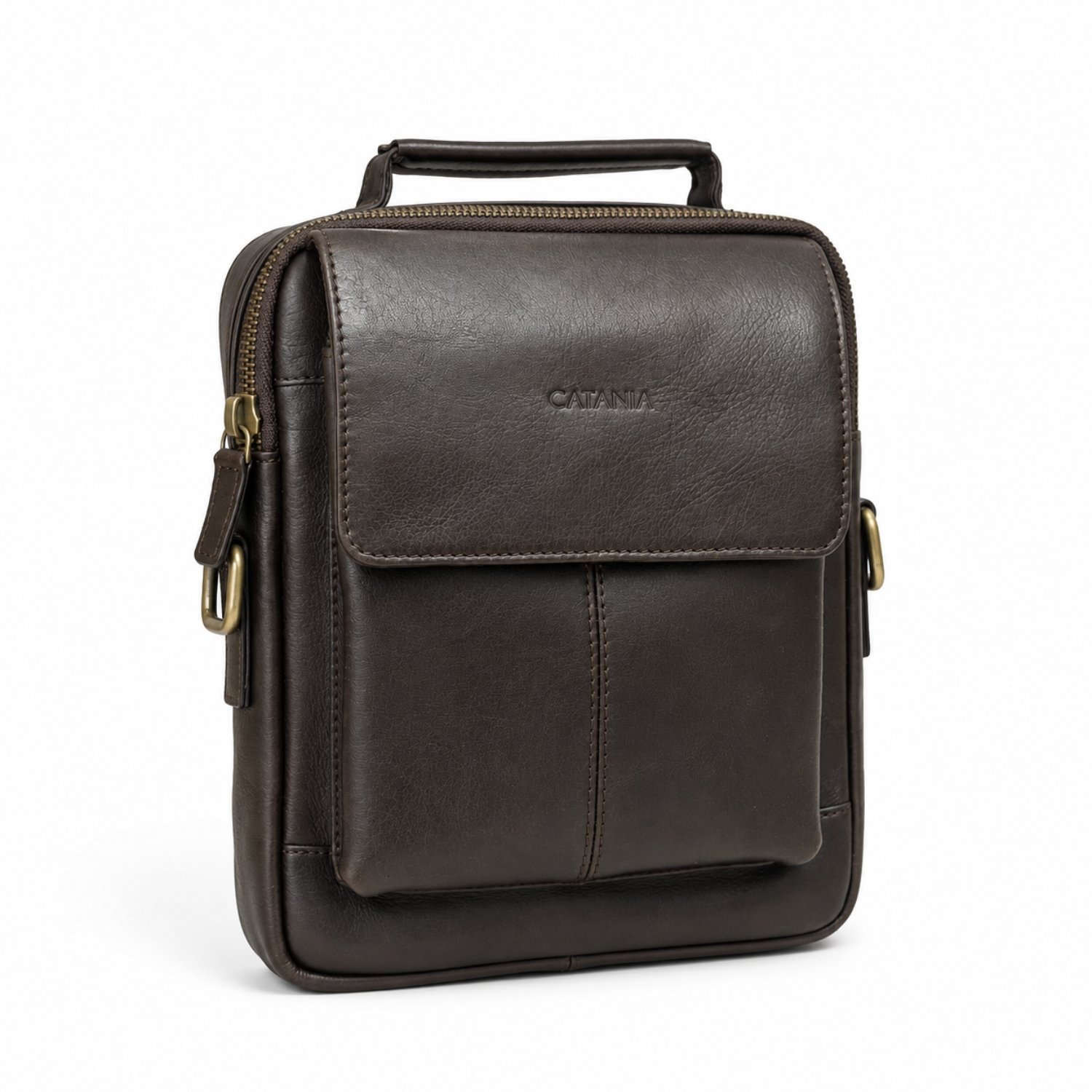 Leather Crossbody & Messenger Bag (Black & Brown)