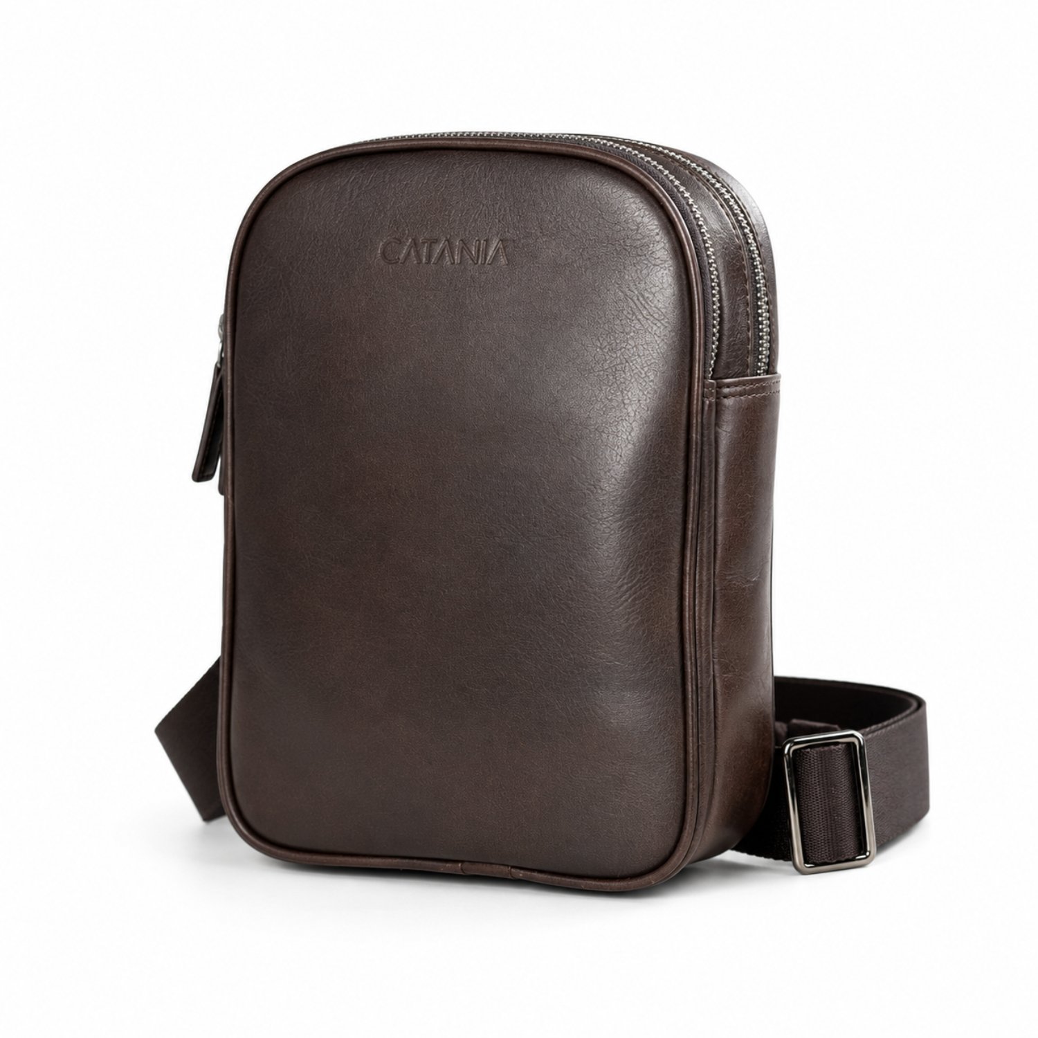 Premium Leather Crossbody & Messenger Bag (Brown)