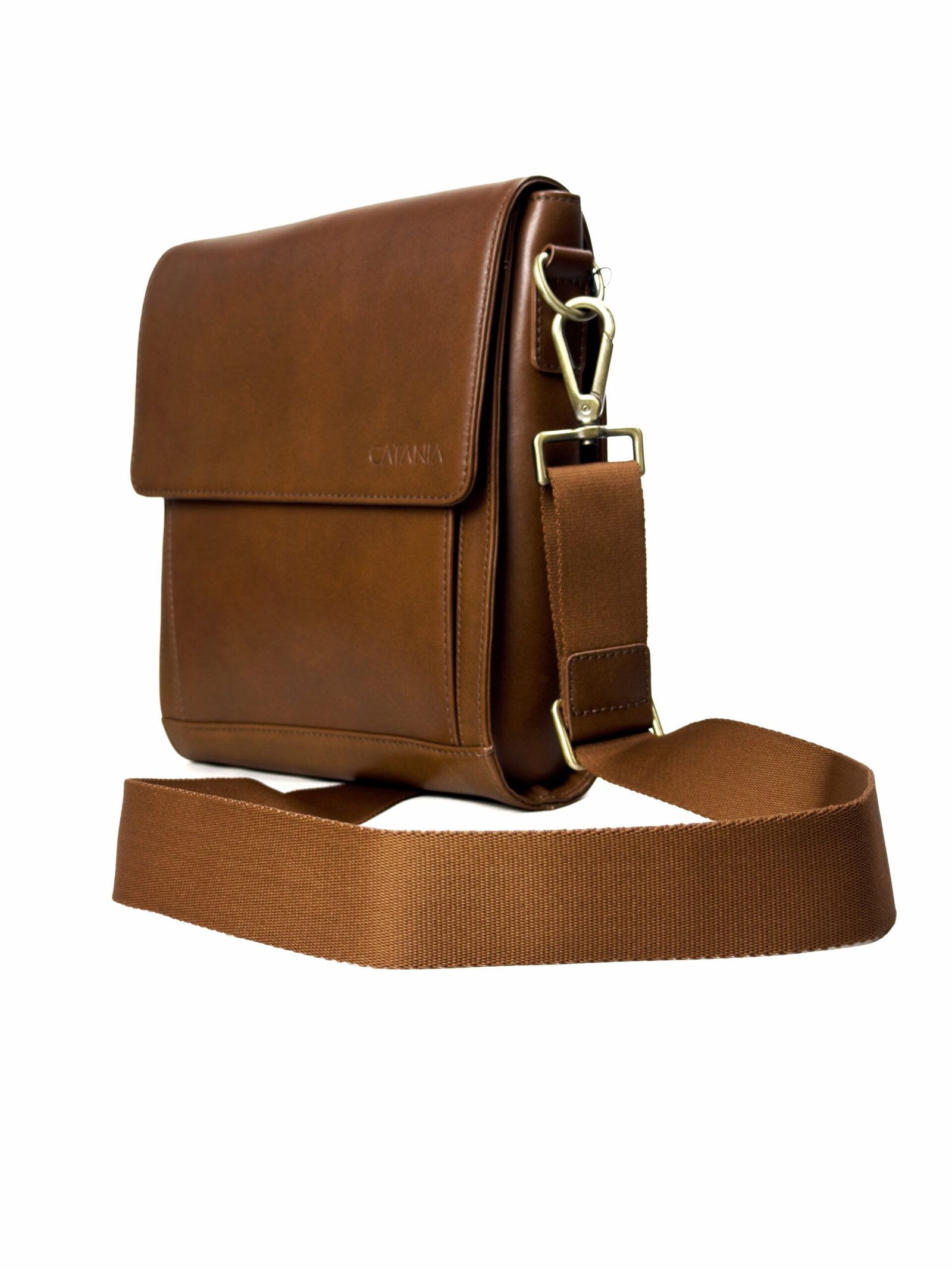 Premium Leather Crossbody & Messenger Bag (Tan)