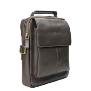 Leather Crossbody & Messenger Bag (Black & Brown)