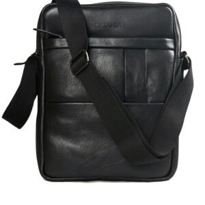 Premium Leather Crossbody & Messenger Bag (Black & Brown)