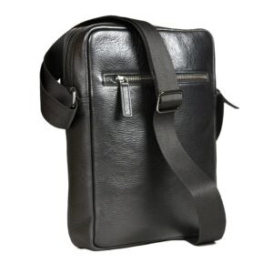 Premium Leather Crossbody & Messenger Bag (Black & Brown)