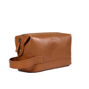 Leather Toiletry Kit – Travel Organizer with Waterproof Lining