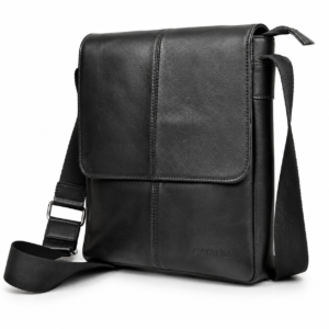 Premium Leather Crossbody & Messenger Bag (Black, Brown & Tan)
