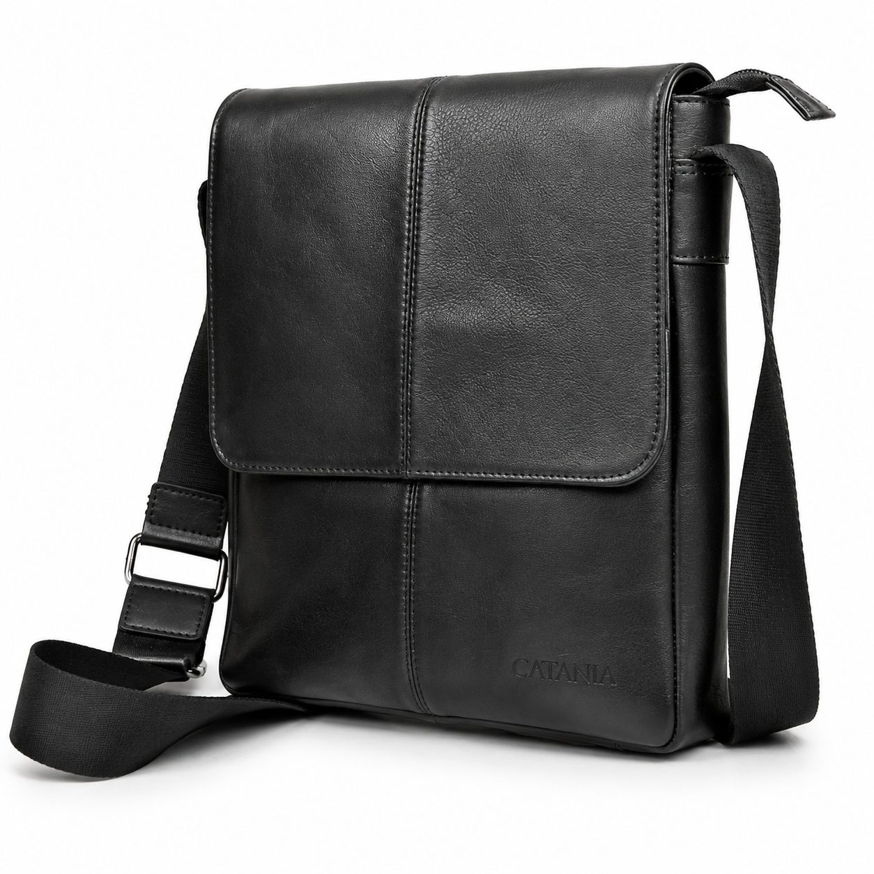 Premium Leather Crossbody & Messenger Bag (Black, Brown & Tan)