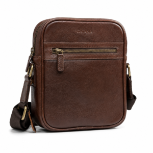 Premium Leather Crossbody & Messenger Bag (Black & Brown)