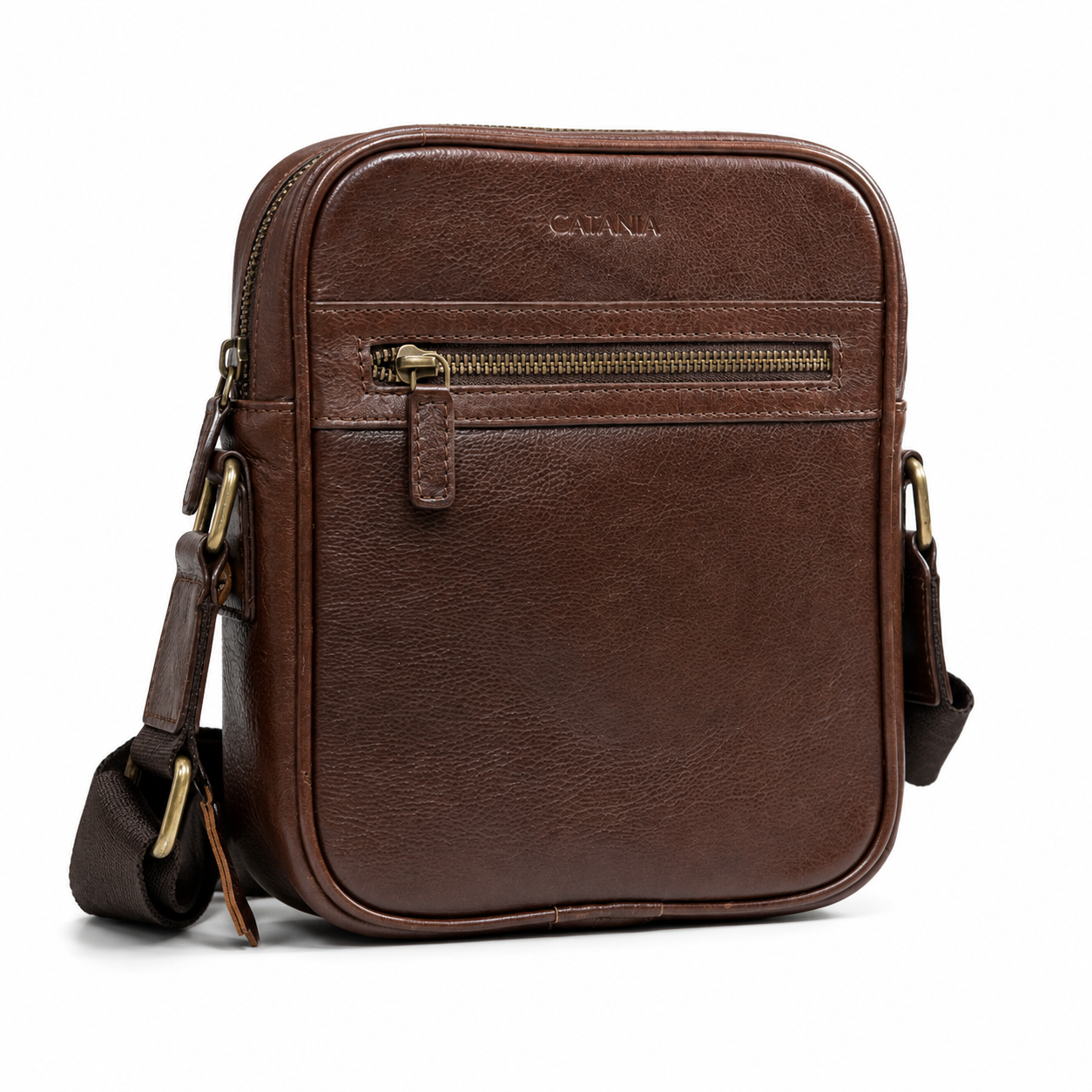 Premium Leather Crossbody & Messenger Bag (Black & Brown)