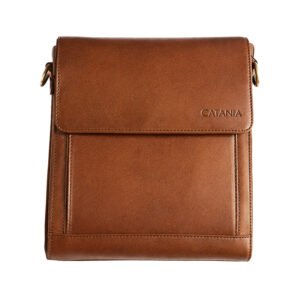 Premium Leather Crossbody & Messenger Bag (Tan)