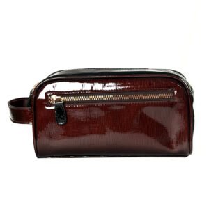 Premium Leather Toiletry Kit – Compact Travel Organizer