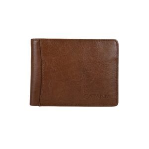 Leather Trifold Wallet with RFID Protection – Dual Tone Cow Leather Wallet
