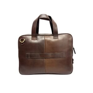 Premium Leather Laptop Bag 15 Inch (Black & Brown)