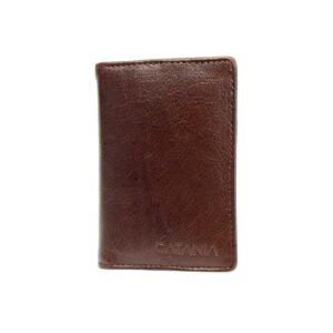 Premium Leather Card Holder Wallet – Slim Design with 6 Card Slots & 3 Slip Pockets (Black & Brown)