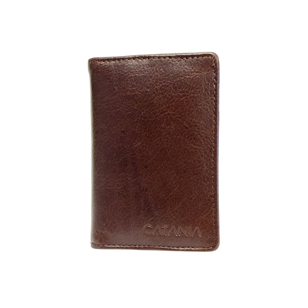 Premium Leather Card Holder Wallet – Slim Design with 6 Card Slots & 3 Slip Pockets (Black & Brown)
