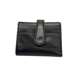 Premium Leather Card Holder with 12 Card Slots & Cash Compartment – Slim Wallet (Black & Brown)