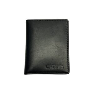 Premium Leather Card Holder with 6 Card Slots & Slip Pockets – Slim Wallet (Black & Brown)