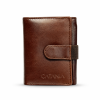 atania Leather Men’s Leather Wallet with RFID Protection – Trifold Wallet, 4 Card Slots, 2 Money Compartments & ID Window | WT025