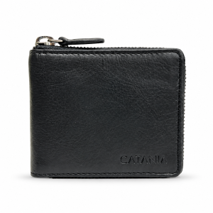 Men’s Leather Wallet with RFID Protection – Zip Around Wallet by Catania Leather
