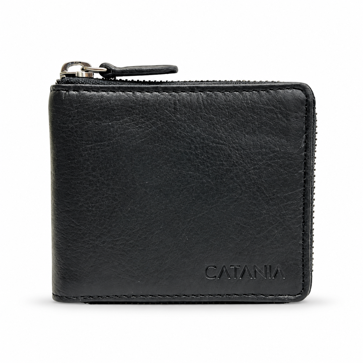 Men’s Leather Wallet with RFID Protection – Zip Around Wallet by Catania Leather